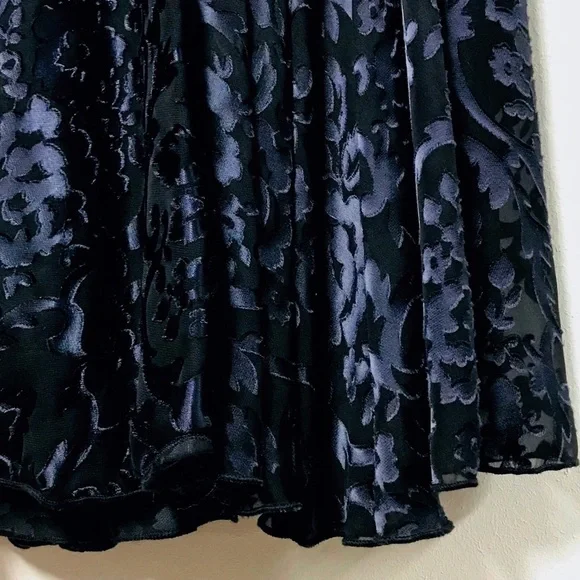 MILLY V-Neck A-Line Blue Dress - Picture 9 of 13